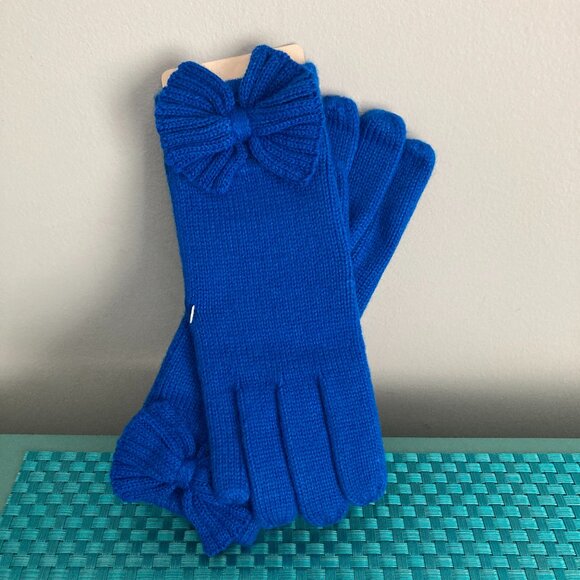 Aris Isotoner Weather Shed Blue Knit Winter Gloves NOS - Picture 2 of 5